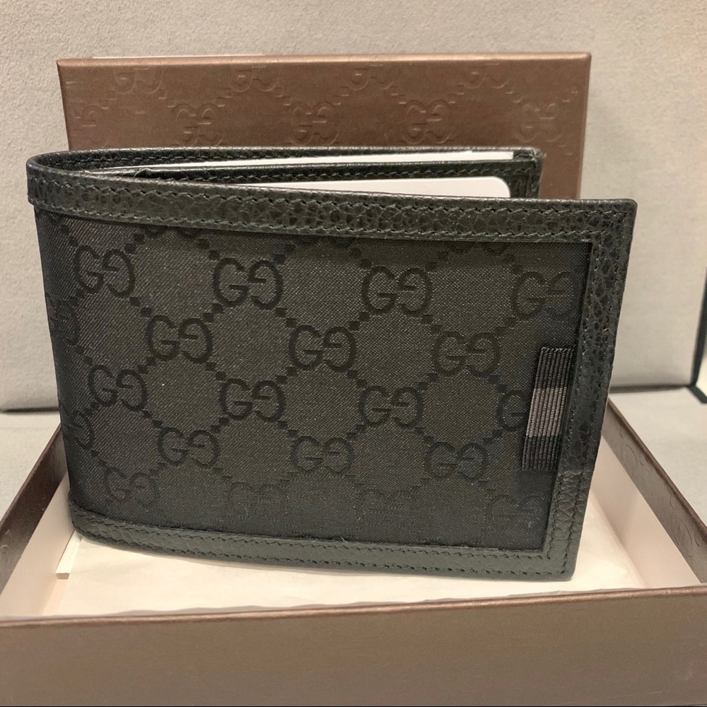 NWT Gucci GG Guccissima Bifold wallet black - Picture 2 of 7